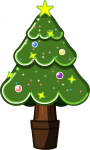 クリスマスツリーのイラスト10