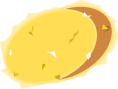 天ぷら（芋）のイラスト2