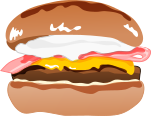 ハンバーガーのイラスト5