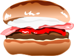 ハンバーガーのイラスト6