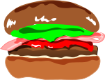 ハンバーガーのイラスト8