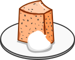シフォンケーキのイラスト1