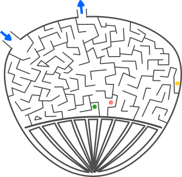 迷路のイラスト13