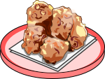 タコの唐揚げのイラスト2