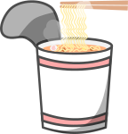 カップ麺のイラスト1