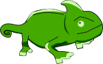 カメレオンのイラスト1