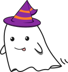 ハロウィンおばけのイラスト1