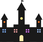 ハロウィンお城のイラスト4