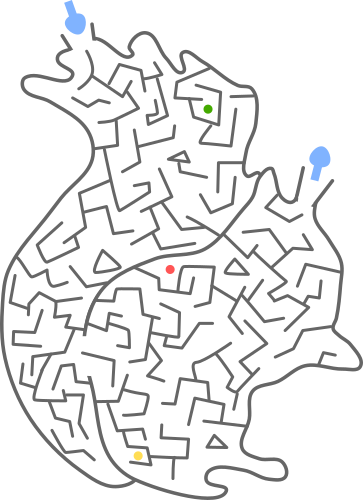 迷路のイラスト17