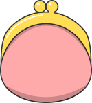 がま口財布のイラスト1