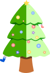 クリスマスツリーのイラスト21