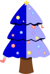 クリスマスツリーのイラスト23