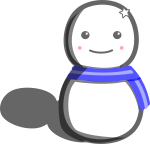 雪だるまのイラスト35