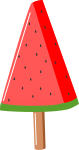 スイカアイスのイラスト1