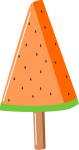 スイカアイスのイラスト2