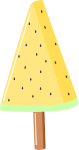 スイカアイスのイラスト3