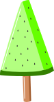 スイカアイスのイラスト4