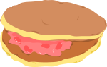 どら焼きのイラスト2