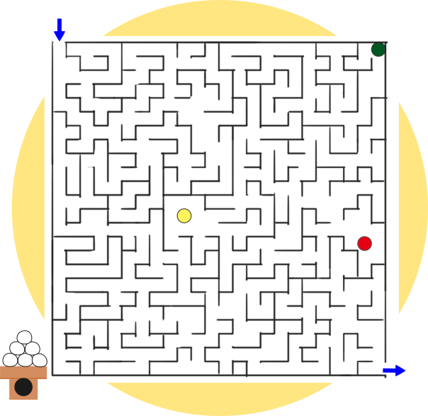迷路のイラスト28